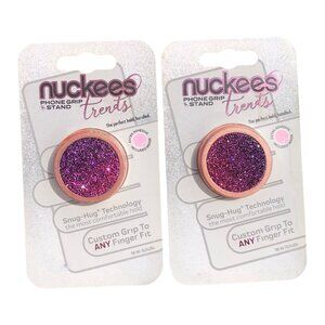 2 Phone Grips & Stands, Shimmery Pink